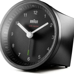 BRAUN Funkwecker BC 07 B-DCF schwarz Kunststoff, Ø 8,0 cm
