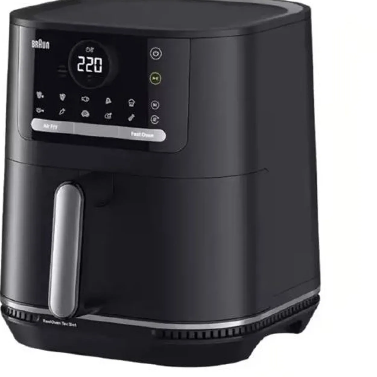 Braun 2-in-1 Heißluftfritteuse MultiFry 5, HF 5054I (schwarz, 2.000 Watt, Korb 6,0 Liter)