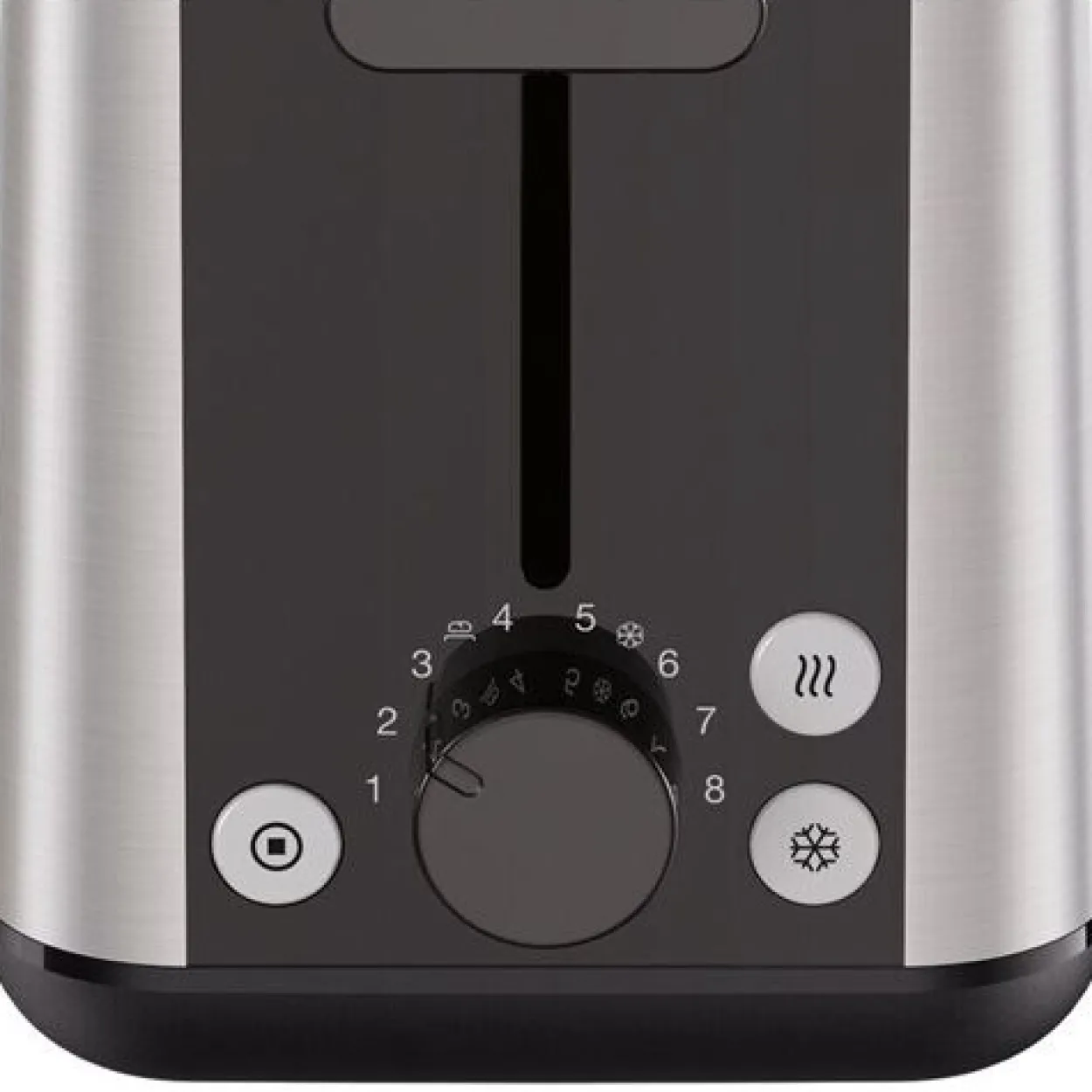 Braun Langschlitz-Toaster PurShine HT 1610 BK (edelstahl/schwarz, 1.030 Watt, für 2 Scheiben Toast)