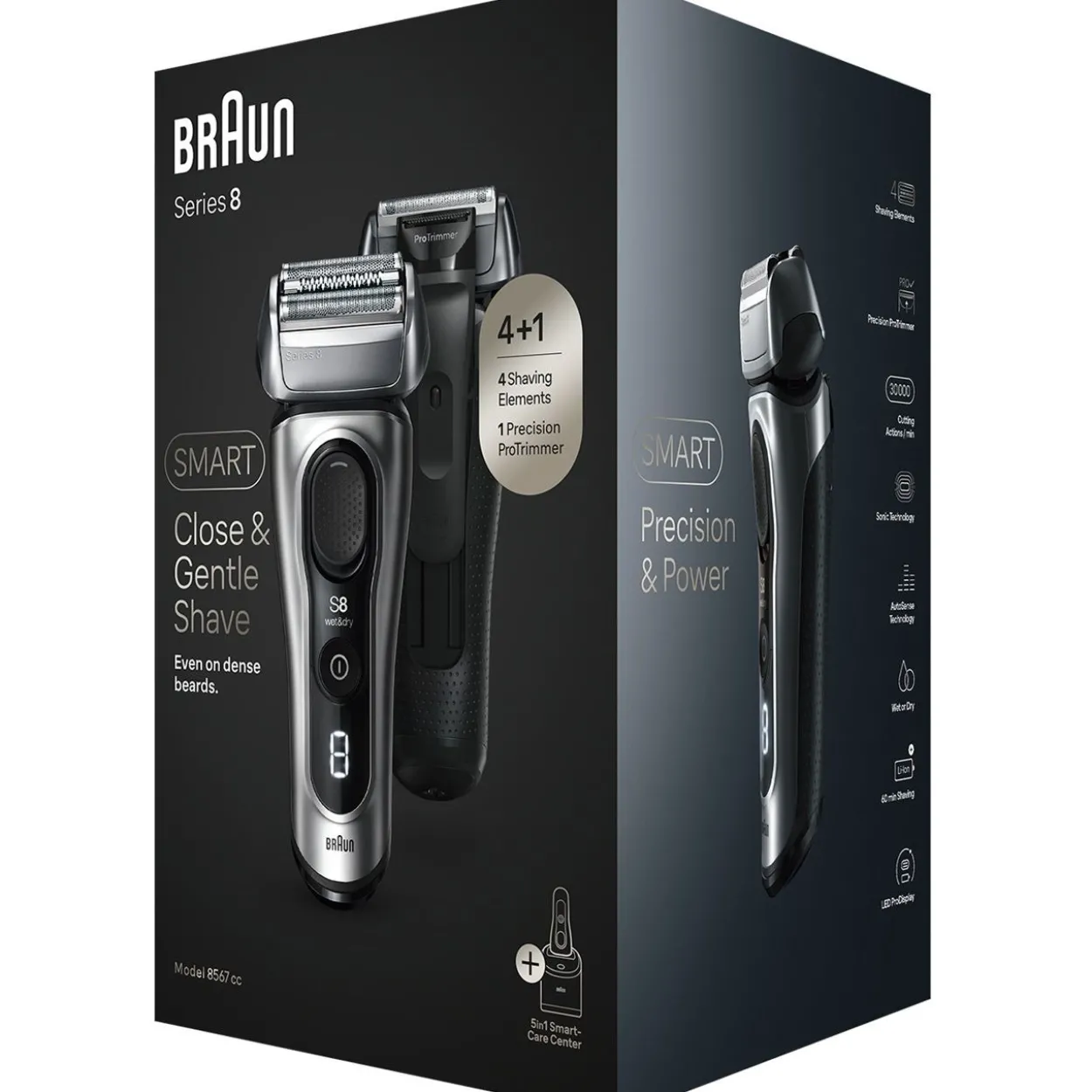 Braun Series 8 8567cc (silber/schwarz)
