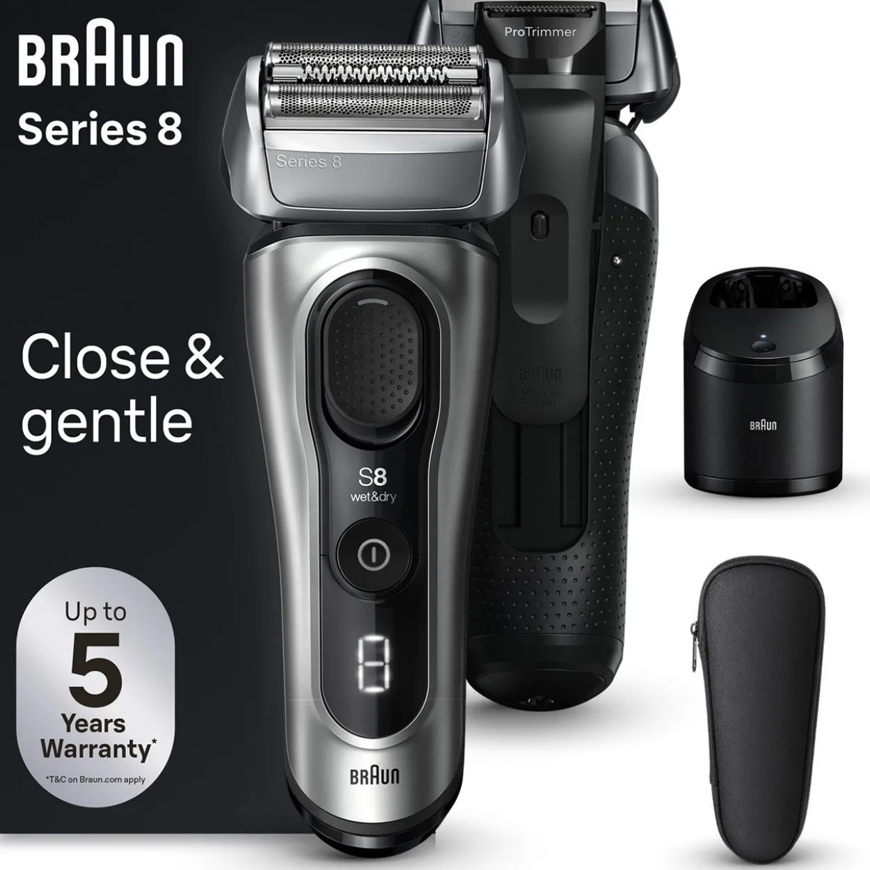 Braun Series 8 8567cc (silber/schwarz)