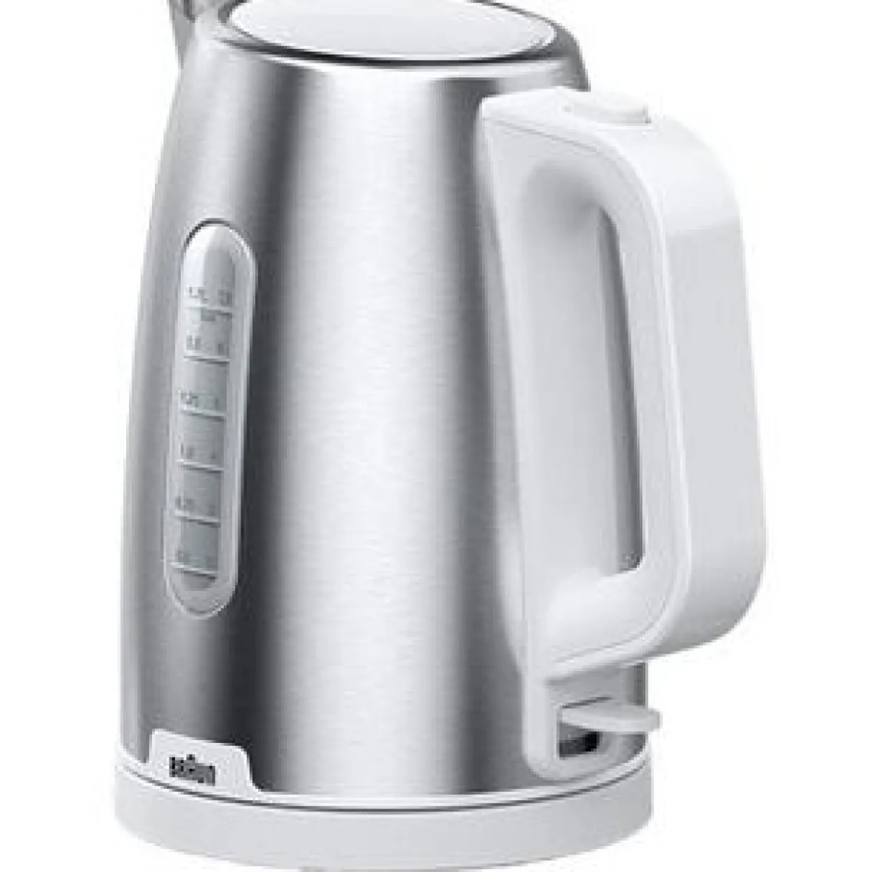 Braun Wasserkocher PurShine WK 1500 WH (edelstahl/weiß, 1,7 Liter, 2.200 Watt)