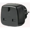 Brennenstuhl Adapter Schutzkontakt Stecker auf Buchse England Schwarz