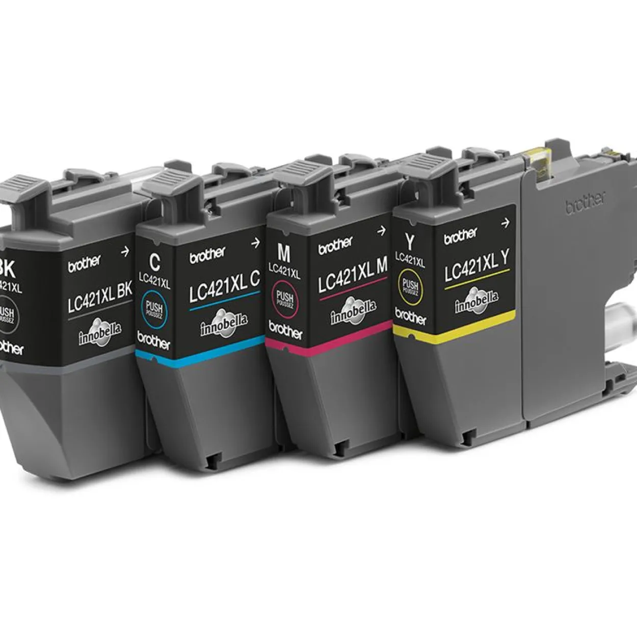 Brother LC421XL - 4er-Pack - XL - Schwarz, Gelb, Cyan, Magenta - original - Tintenpatrone
