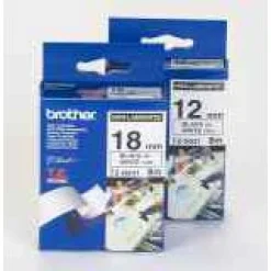 Brother Schriftband 9mm weiss/blau