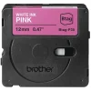 Brother Schriftband 12mmx4m weiß/pink BTAG-P35