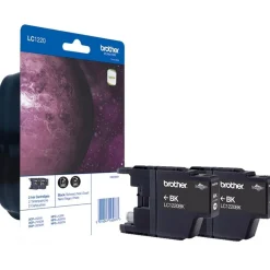 Brother Tinte LC1220BKBP2 / LC-1220BKBP2 Doppelpack Schwarz