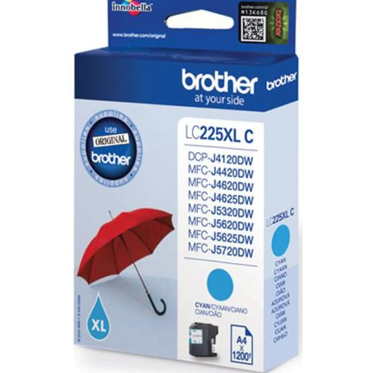 Brother Tinte LC225XLC cyan