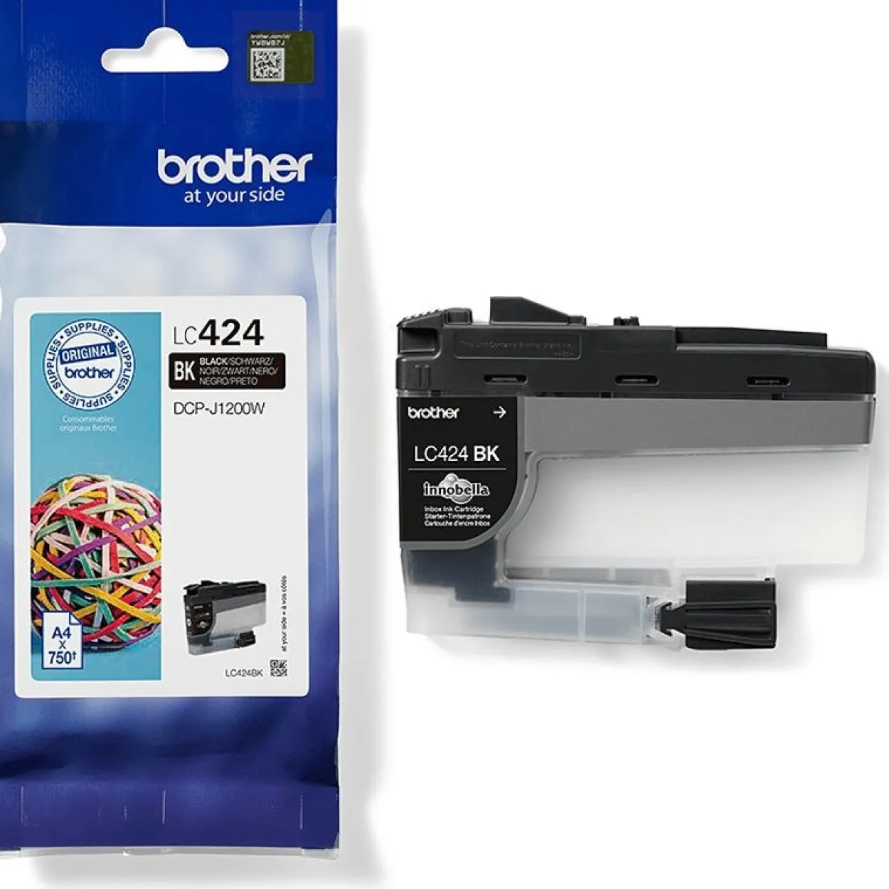 Brother Tintenpatrone LC-424BK schwarz