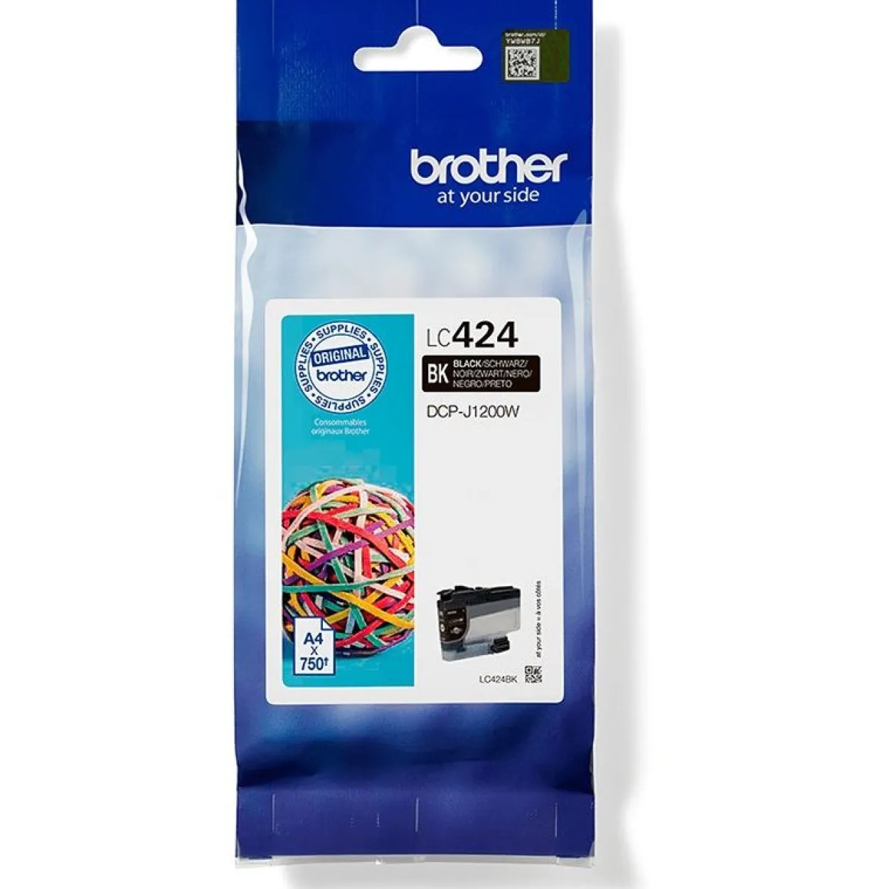 Brother Tintenpatrone LC-424BK schwarz