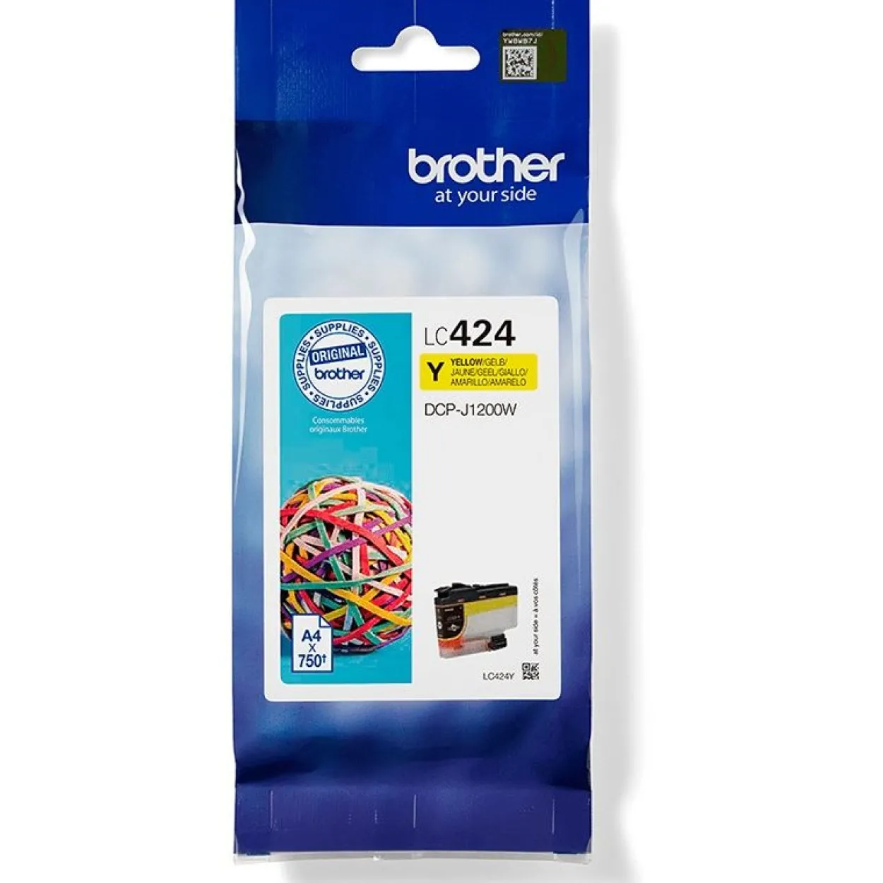 Brother Tintenpatrone LC-424Y gelb