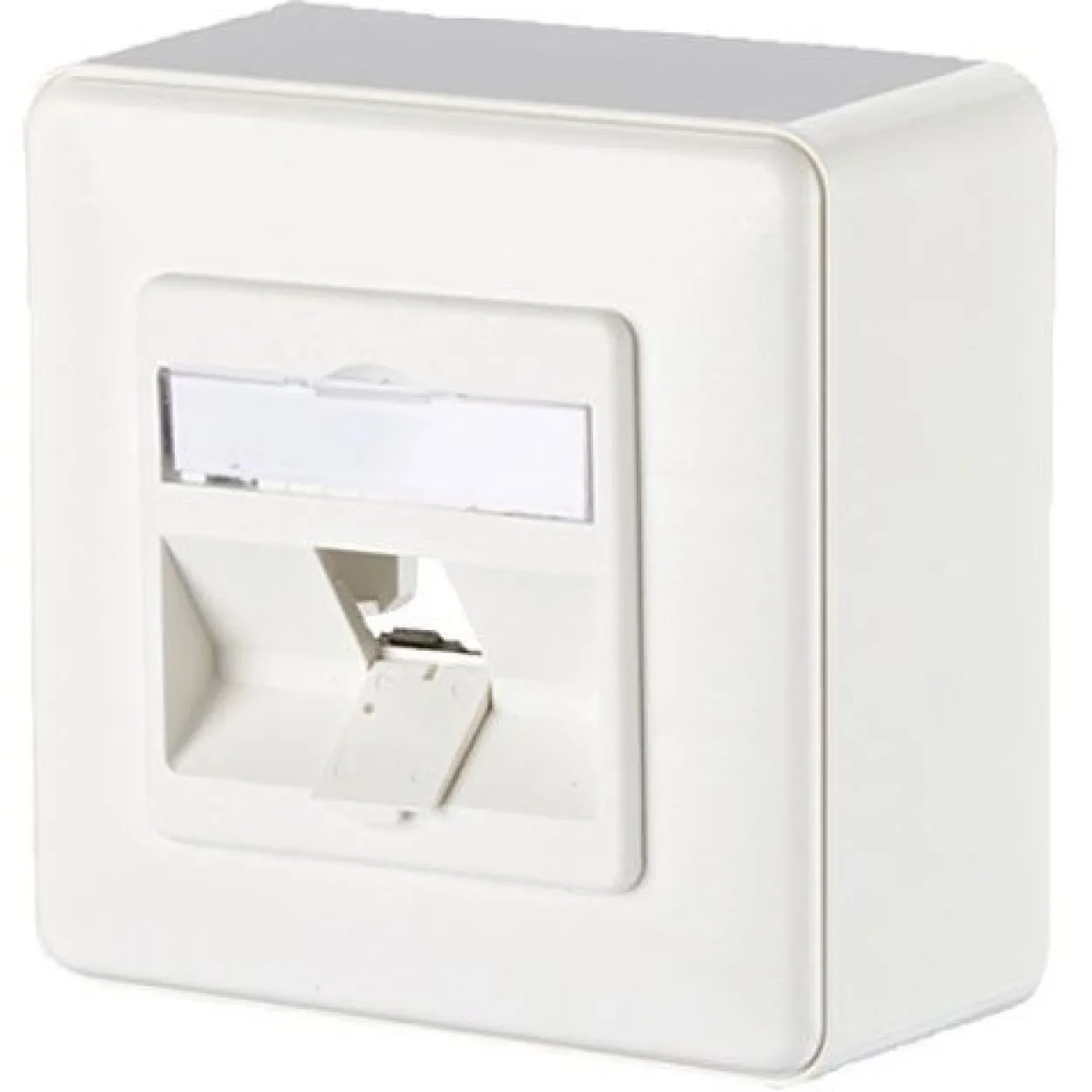 BTR Metz Connect Datendose Modul Anschlussdose, AP, Aufputz, 1 Port, unbestückt, reinweiß