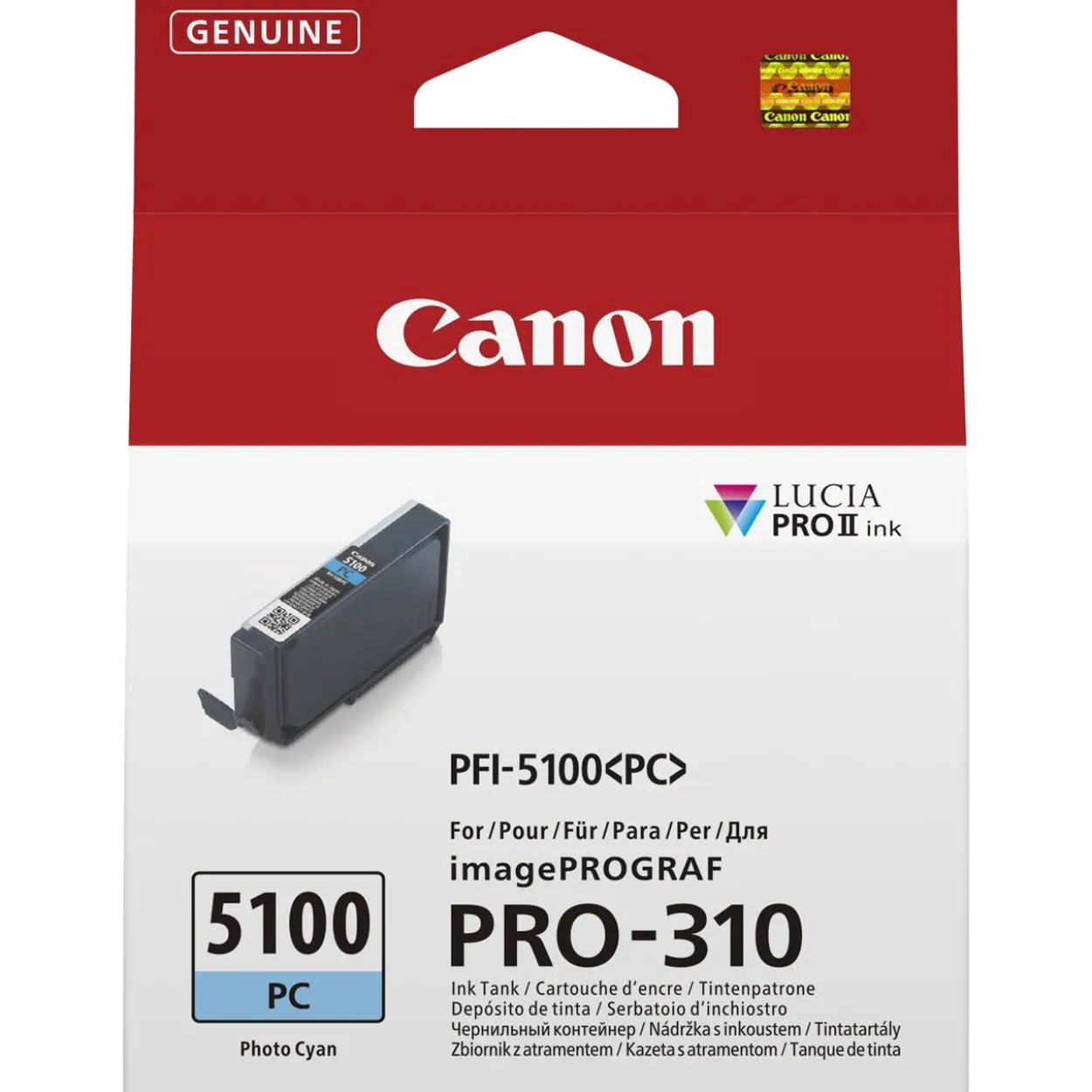 Canon INK PFI-5100 PC EUR PHOTO CYAN INK TANK