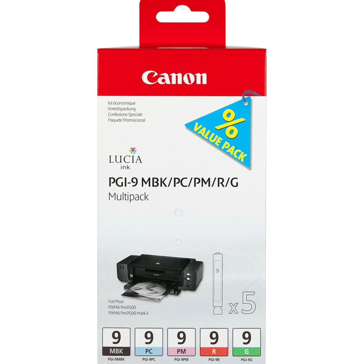Canon Tinte PGI-9MBK/PC/PM/R/G Multipack