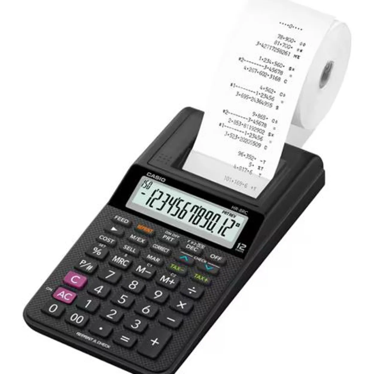 Casio Computer Druckender Tischrechner HR-8RCE-BK