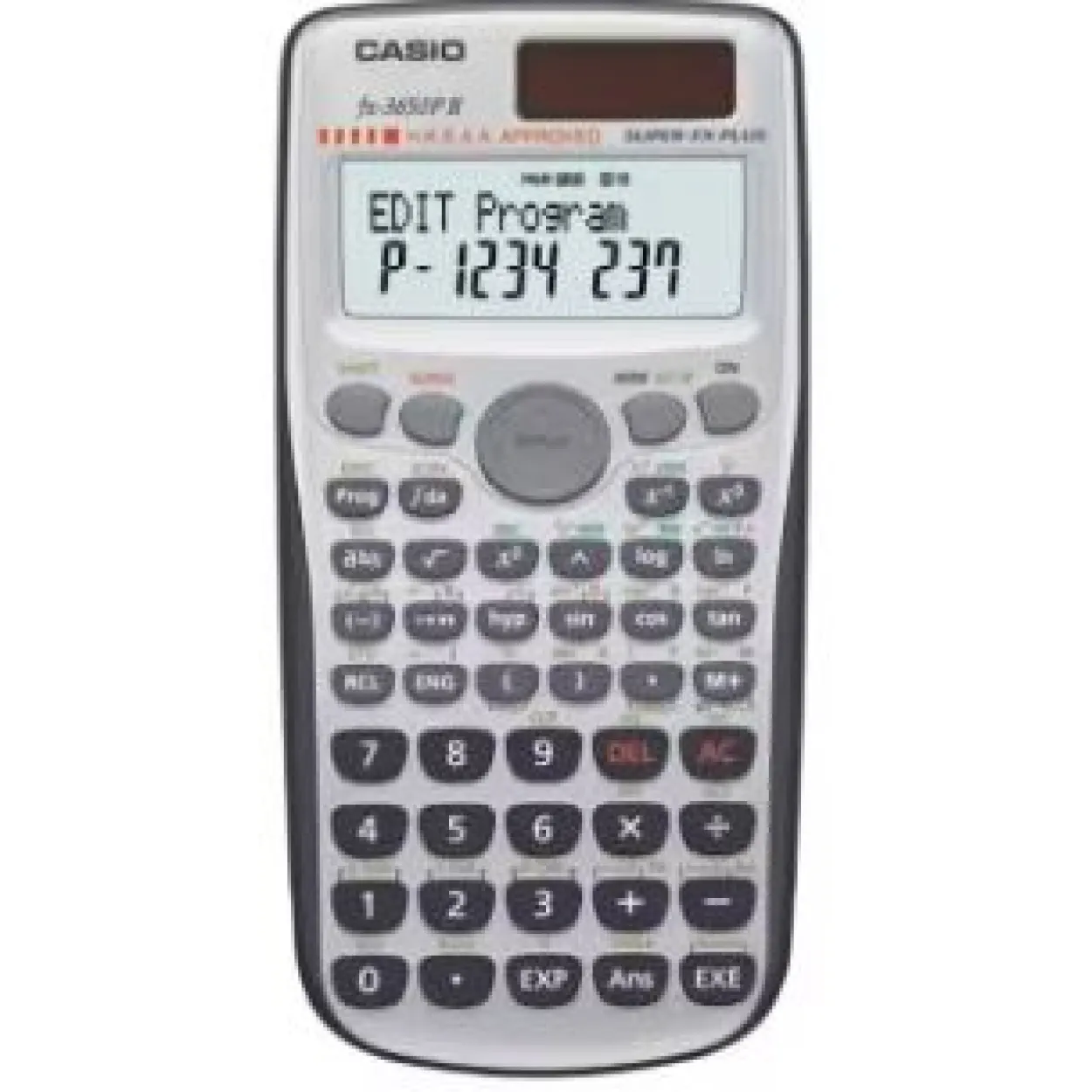 CASIO FX-3650PII Wissenschaftlicher Taschenrechner silber