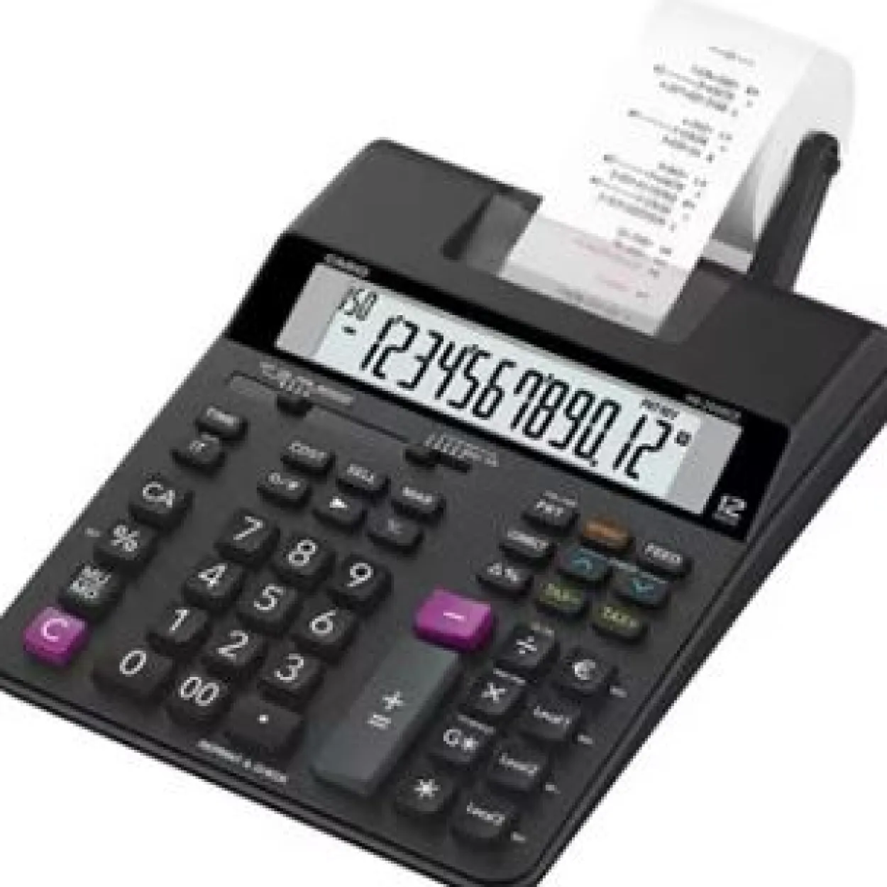 CASIO HR-200RCE Tischrechner druckend schwarz