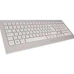 CHERRY DW 8000 mit Laserbeschriftung Deutsch USB weiß/silber