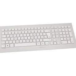 CHERRY DW 8000 mit Laserbeschriftung Deutsch USB weiß/silber