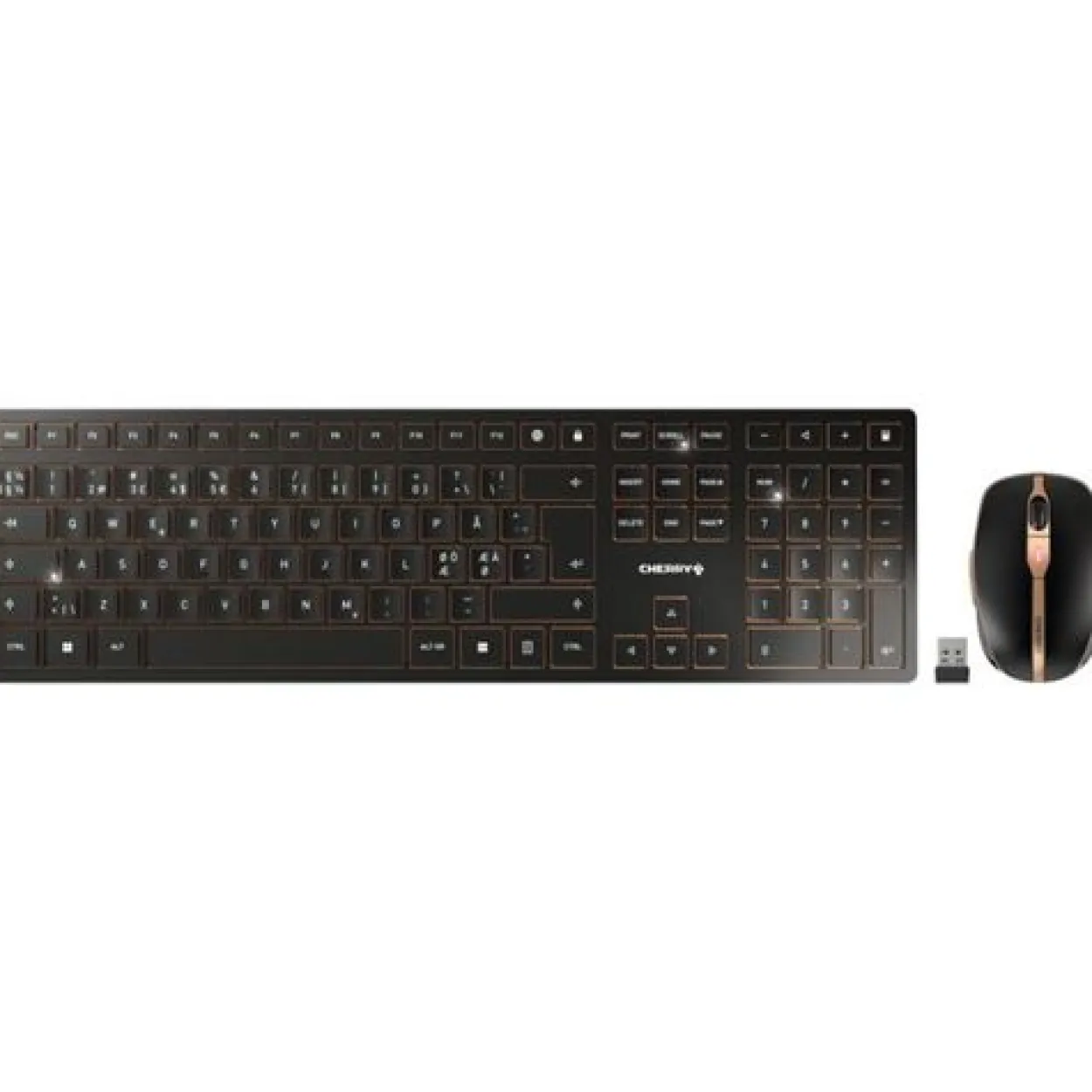 Cherry DW 9100 SLIM Wireless Keyboard and Mouse Set Pan-Nordic