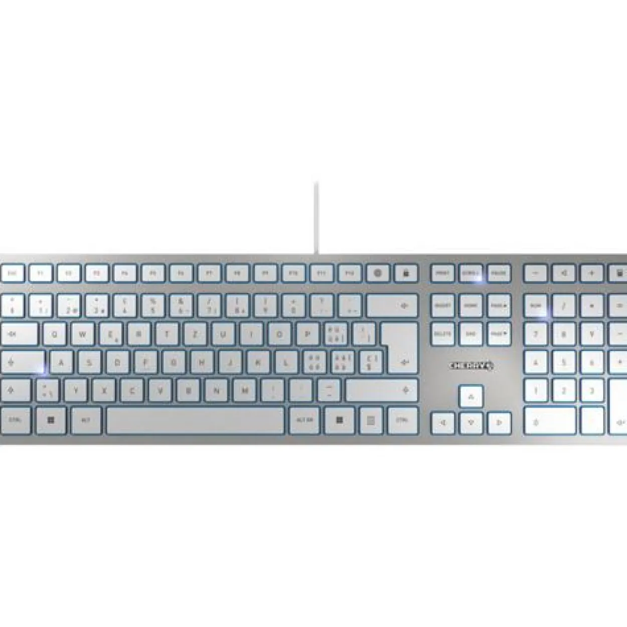 CHERRY KC 6000 Slim USB Pan-Nordic silber (kabelgebunden)