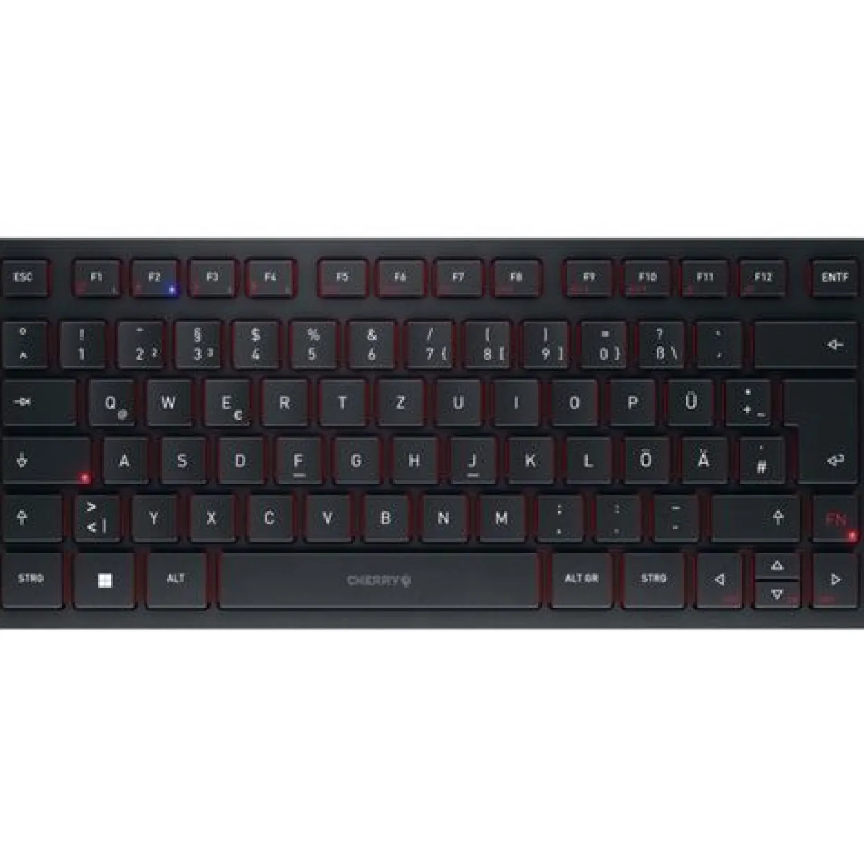 CHERRY KW 9200 Mini USB 2.4GHz Bluetooth Deutsch schwarz (kabellos)