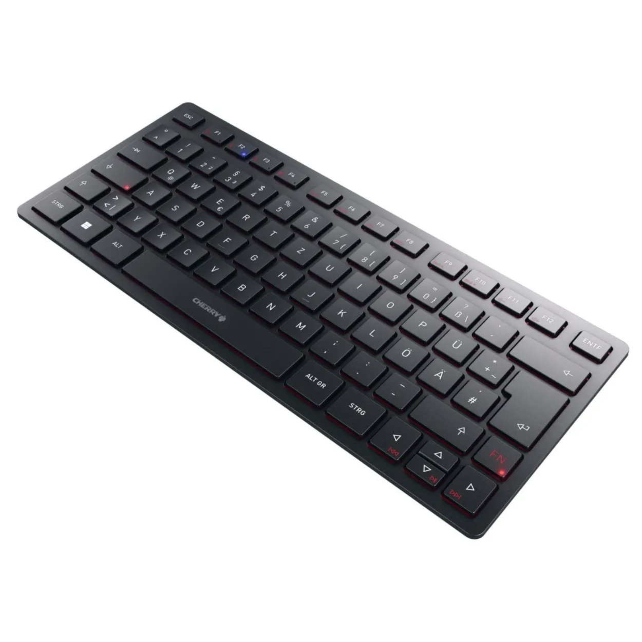 CHERRY KW 9200 Mini USB 2.4GHz Bluetooth Deutsch schwarz (kabellos)