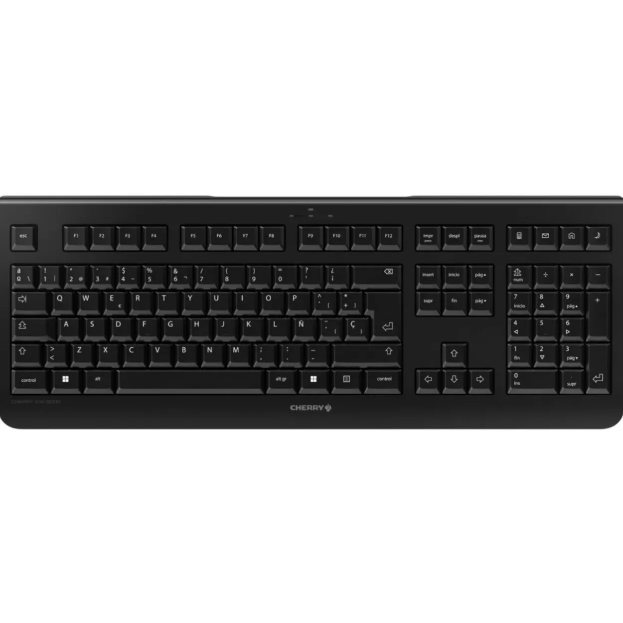 CHERRY KW 3000 Silent 2.4 GHz Spanisch schwarz (kabellos)