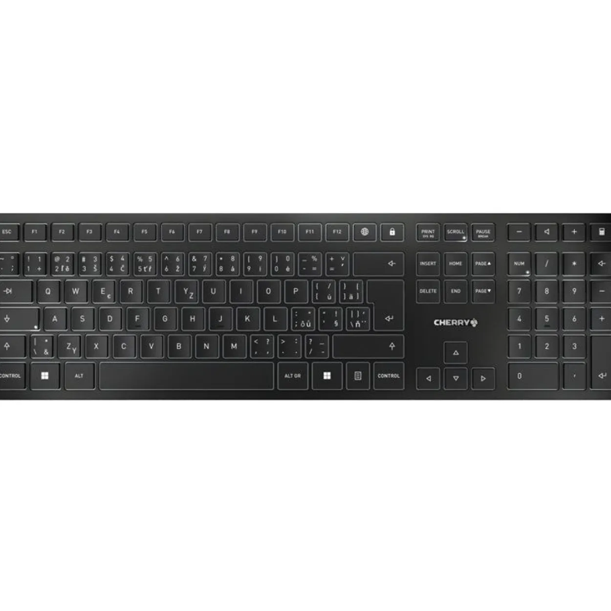 CHERRY KW 9100 Slim 2.4 GHz Slowenisch schwarz (kabellos)