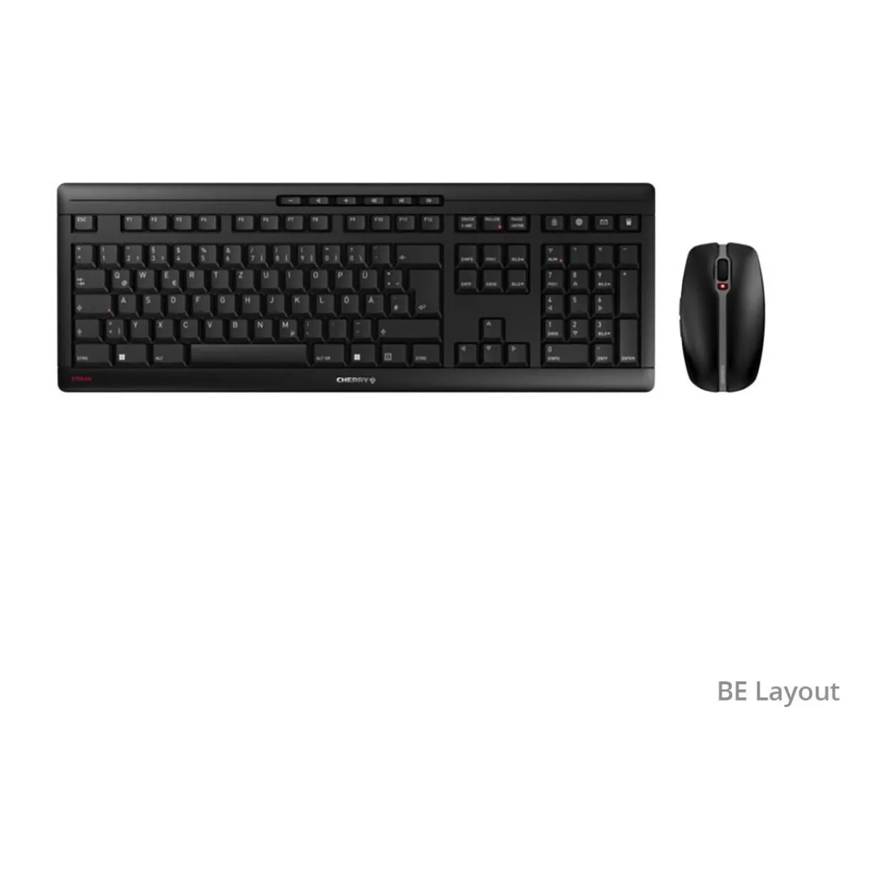 Cherry Stream Desktop Set schwarz belgisches Layout