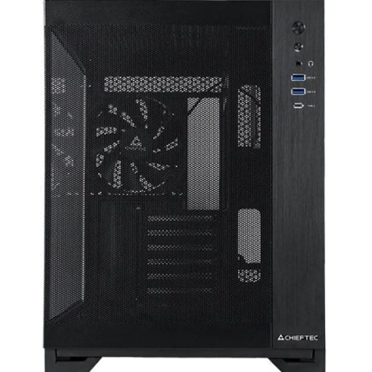 Chieftec Visio Air Midi Tower ohne Netzteil schwarz