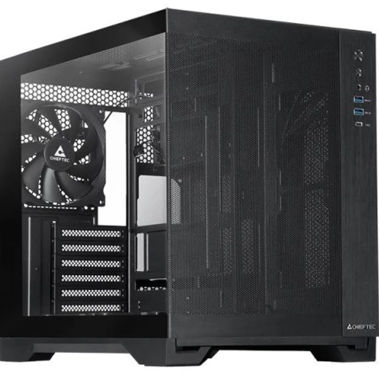 Chieftec Visio Air Midi Tower ohne Netzteil schwarz