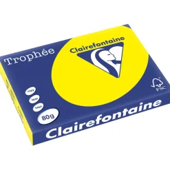 Clairalfa Multifunktionspapier Trophe, A3, kanariengelb