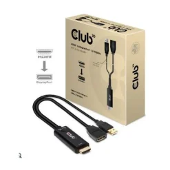 Club 3D Adapter HDMI 2.0 > DP 1.2 4K@60Hz HDR aktiv St/Bu retail