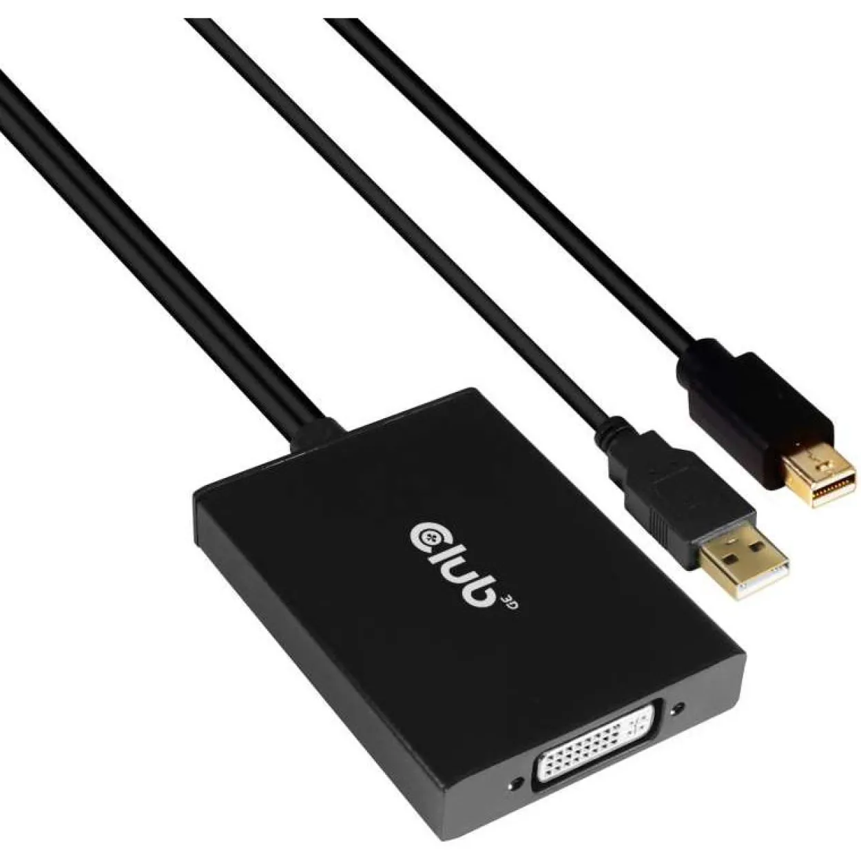 Club3D Adapter MiniDisplayport > DVI DualLink HDCP Off St/Bu retail