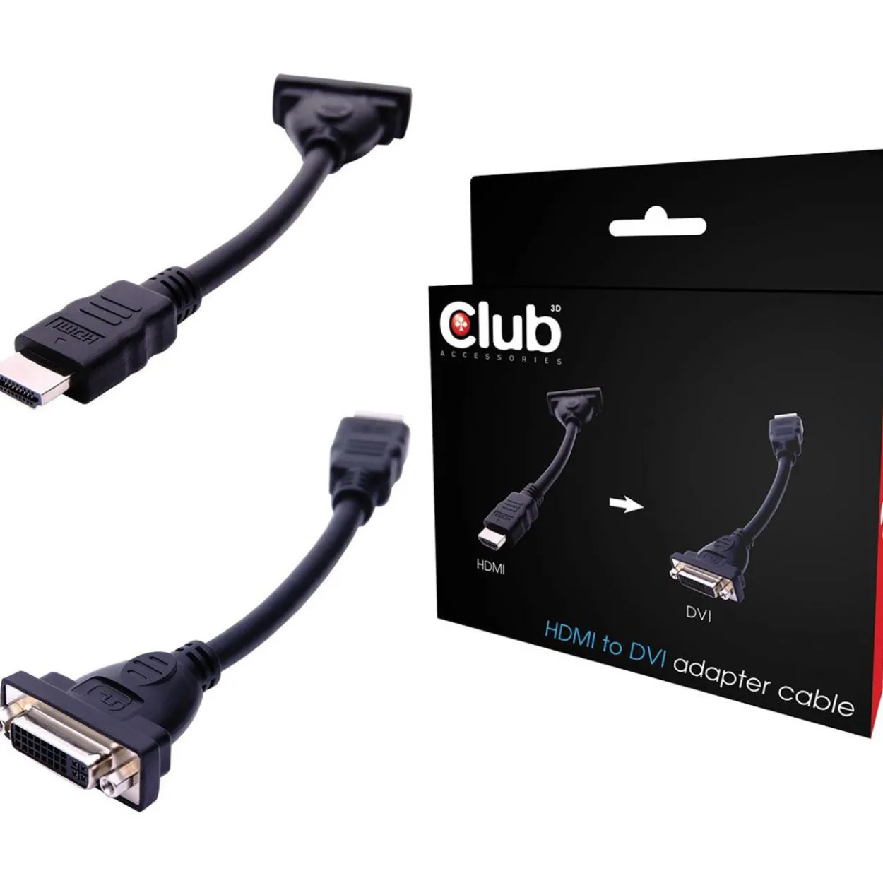 Club 3D CAC-HMD>DFD Adapter für HDMI/DVI (CAC-HMD>DFD)