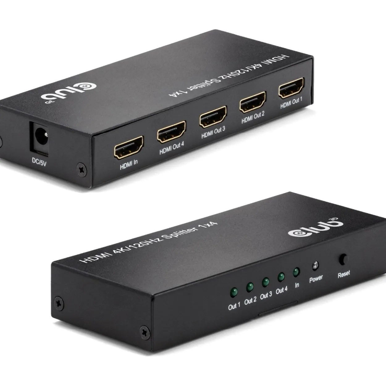 Club 3D HDMI Splitter 1 Eingang -> 4 Ausgänge 4K120Hz UHD retail