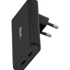 Club3D Ladegerät 2xUSB Typ C Slim PD3.1 65W, GaN retail
