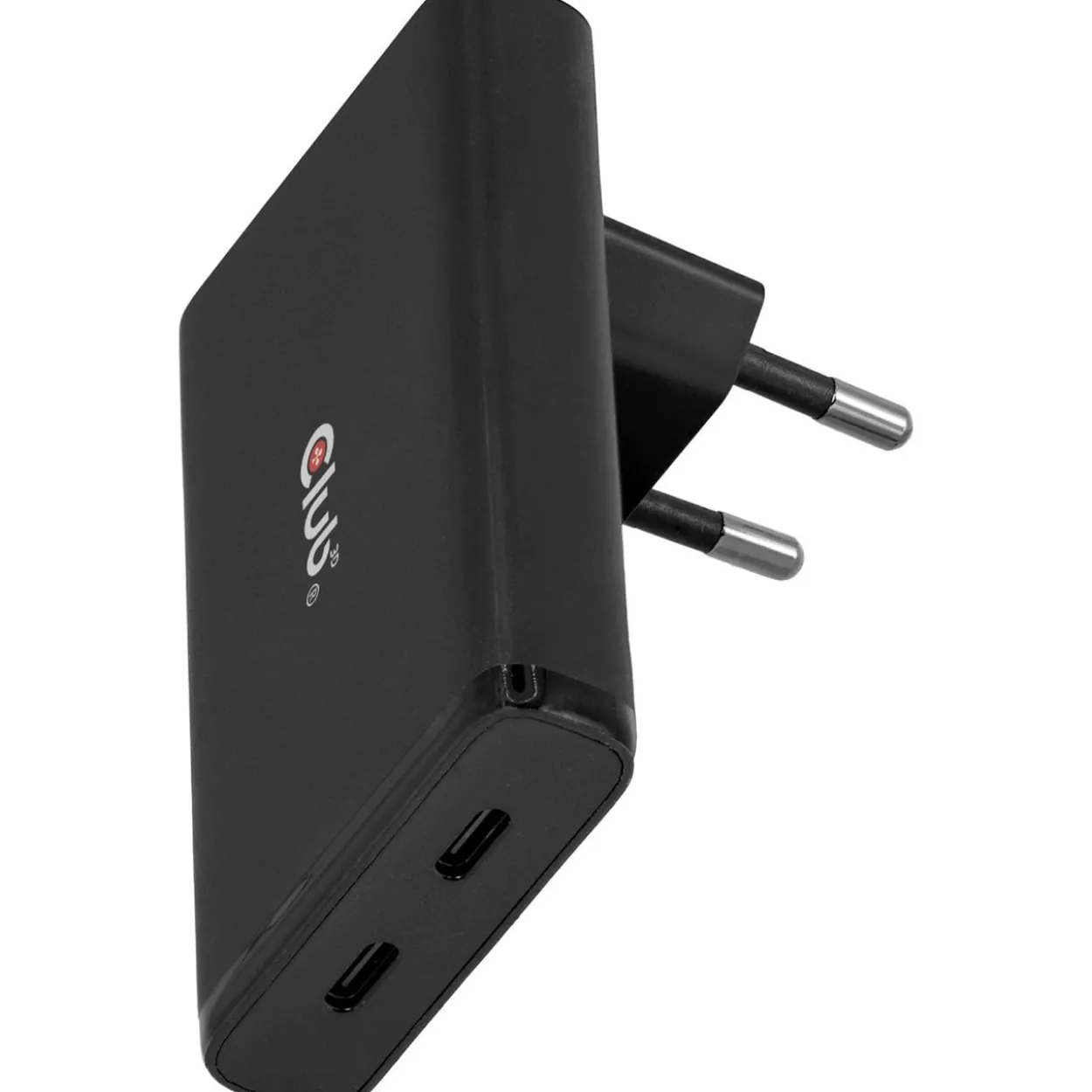 Club3D Ladegerät 2xUSB Typ C Slim PD3.1 65W, GaN retail