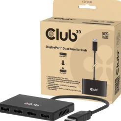 Club3D Multi Streaming Transport Hub 1xDP-><noscript><img width=