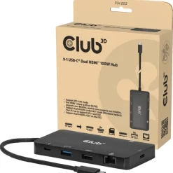 Club 3D USB-C 9in1-HUB ><noscript><img width=