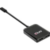 Club 3D USB-Hub USB 3.2 Typ C > 2x DP 4K60Hz St/Bu retail