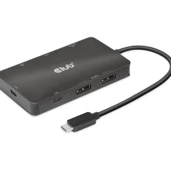 Club 3D USB-7-in1-HUB USB-C > 2xDP/2xUSB/2xUSB-C/RJ45 100W retail