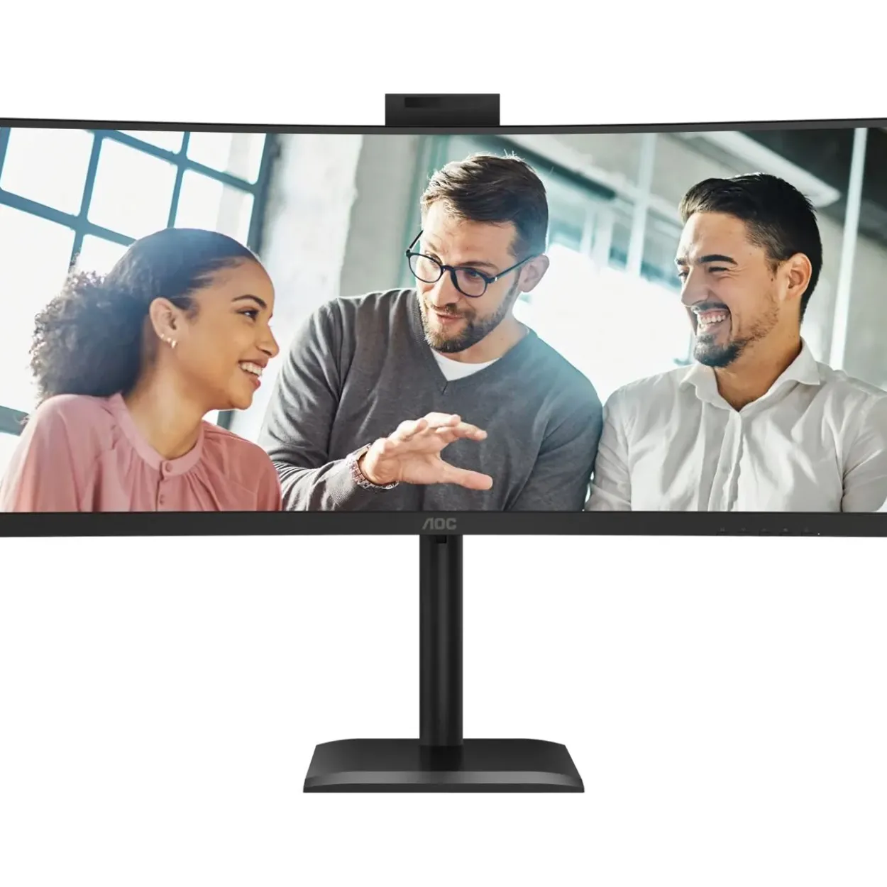 34" (86,36cm) AOC CU34E4CW schwarz 3440x1440 1xDisplayPort 1.4 / 1x USB-C mit Displayport / 2xHDMI 2.0