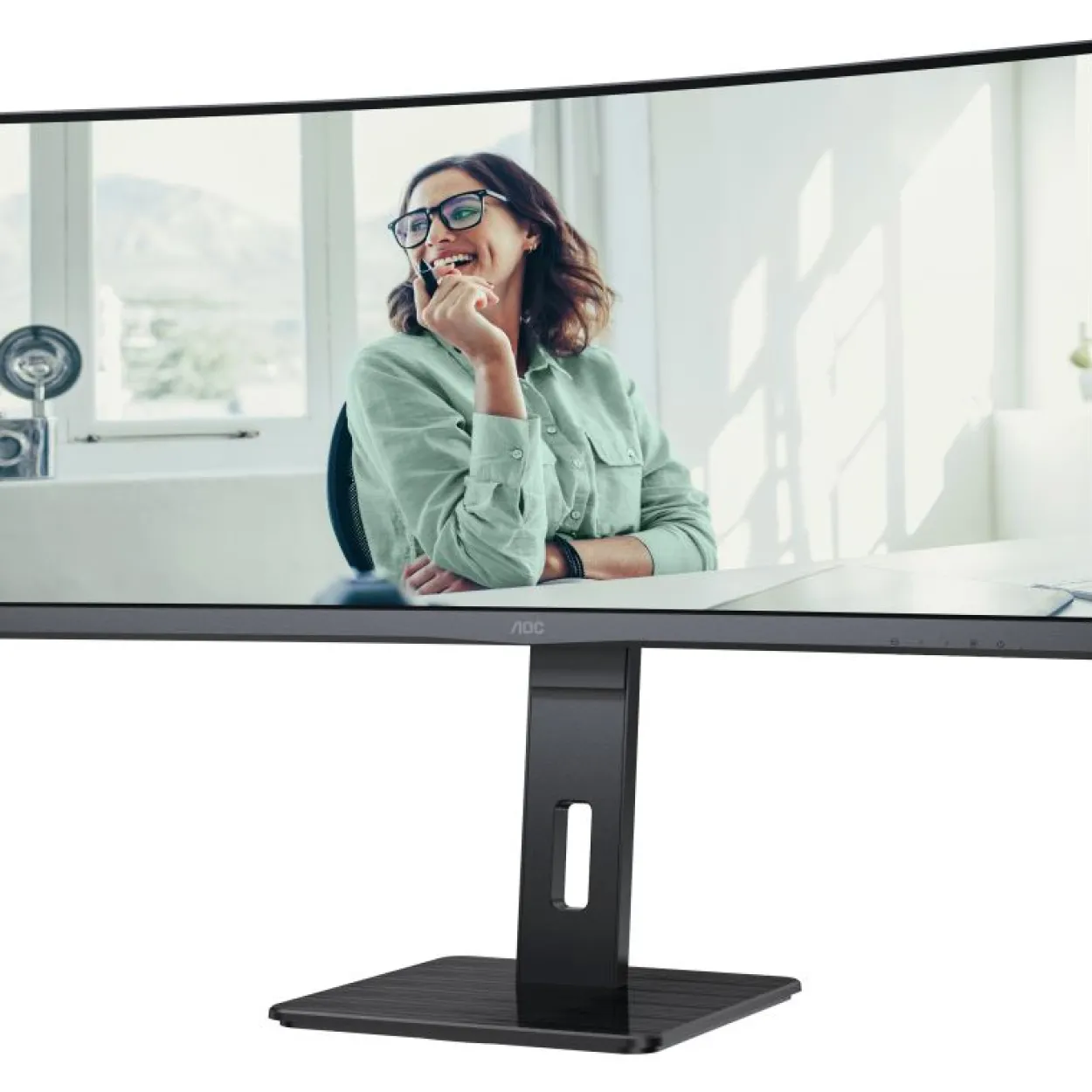 34" (86,36cm) AOC CU34P3CV schwarz 3440x1440 1xDisplayPort 1.4 / 1x HDMI 2.0 / 1x USB-C 3.0 mit DisplayPort