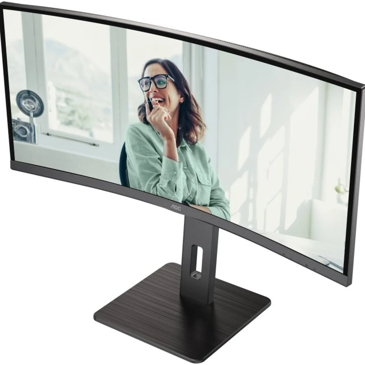 34" (86,36cm) AOC CU34P3CV schwarz 3440x1440 1xDisplayPort 1.4 / 1x HDMI 2.0 / 1x USB-C 3.0 mit DisplayPort