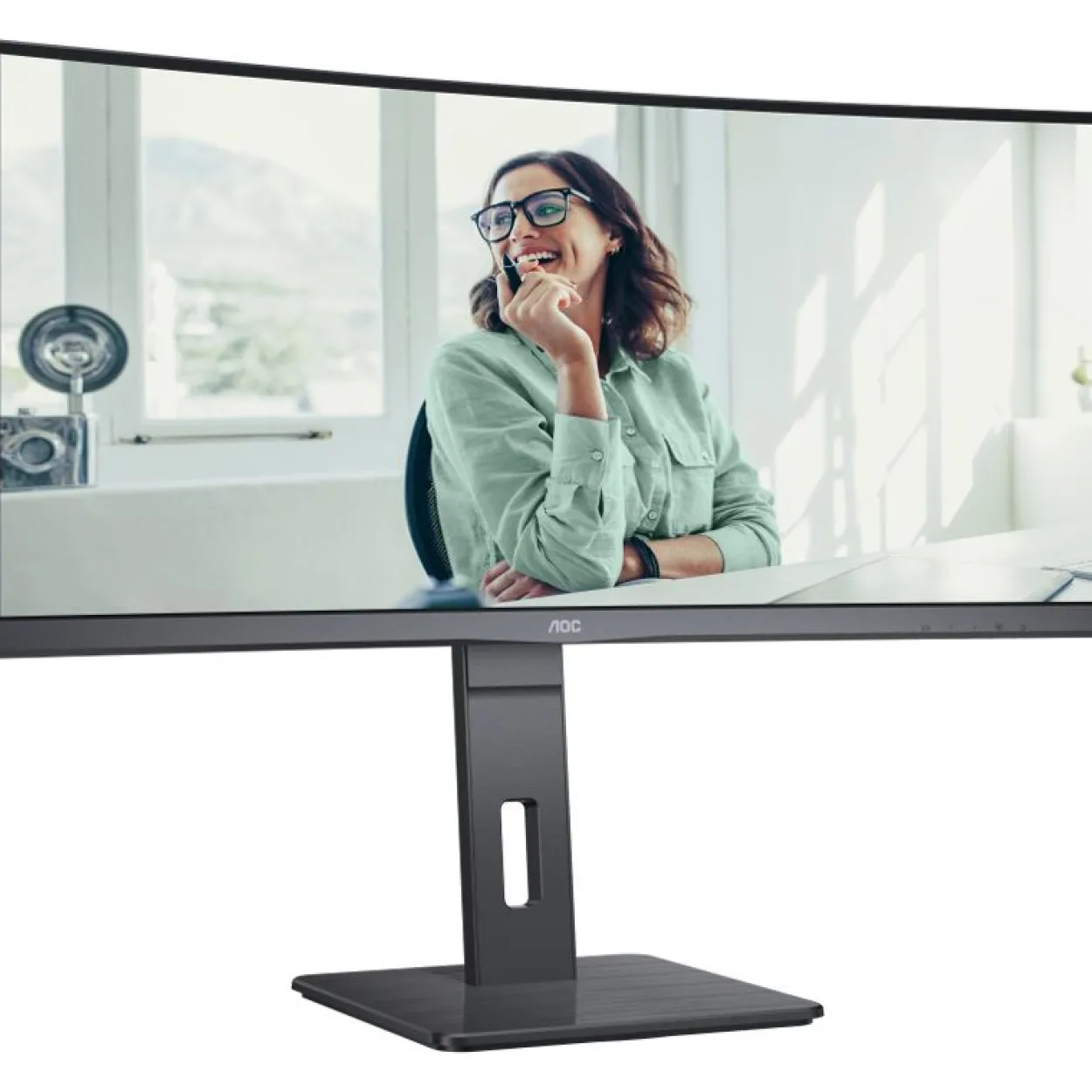34" (86,36cm) AOC CU34P3CV schwarz 3440x1440 1xDisplayPort 1.4 / 1x HDMI 2.0 / 1x USB-C 3.0 mit DisplayPort