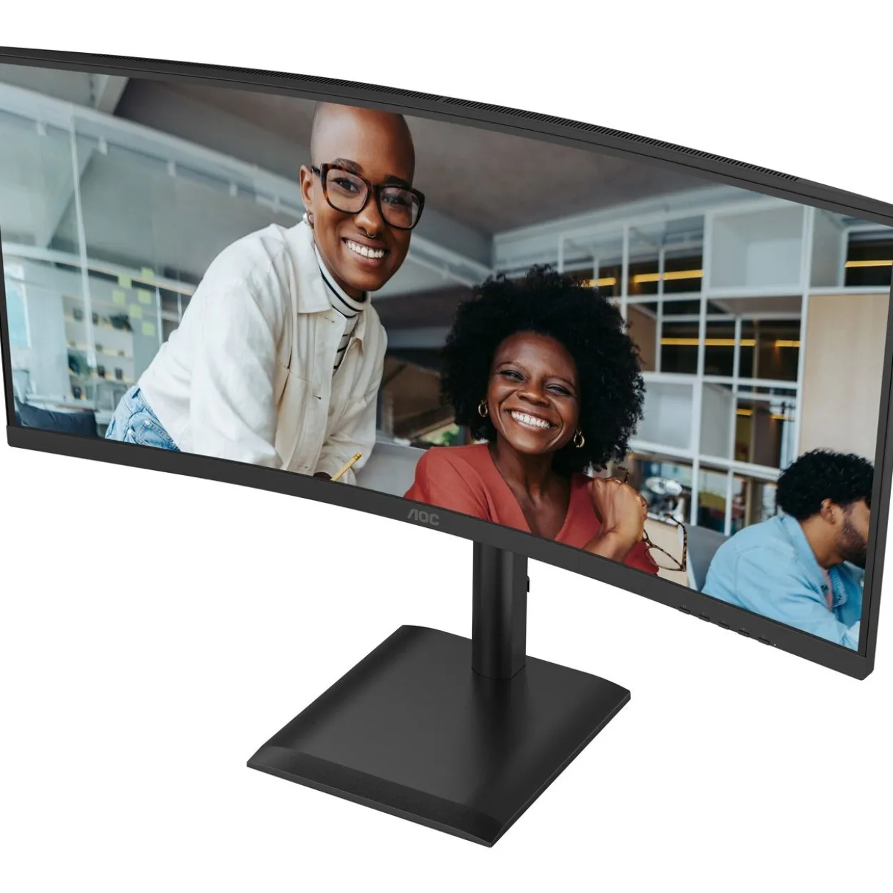 34" (86,36cm) AOC Curved CU34E4CV schwarz 3440x1440 1xDisplayPort 1.4 / 1x USB-C mit Displayport / 2xHDMI 2.0