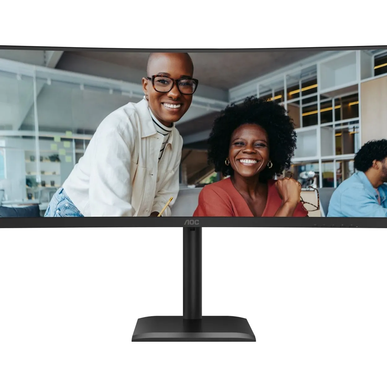 34" (86,36cm) AOC Curved CU34E4CV schwarz 3440x1440 1xDisplayPort 1.4 / 1x USB-C mit Displayport / 2xHDMI 2.0