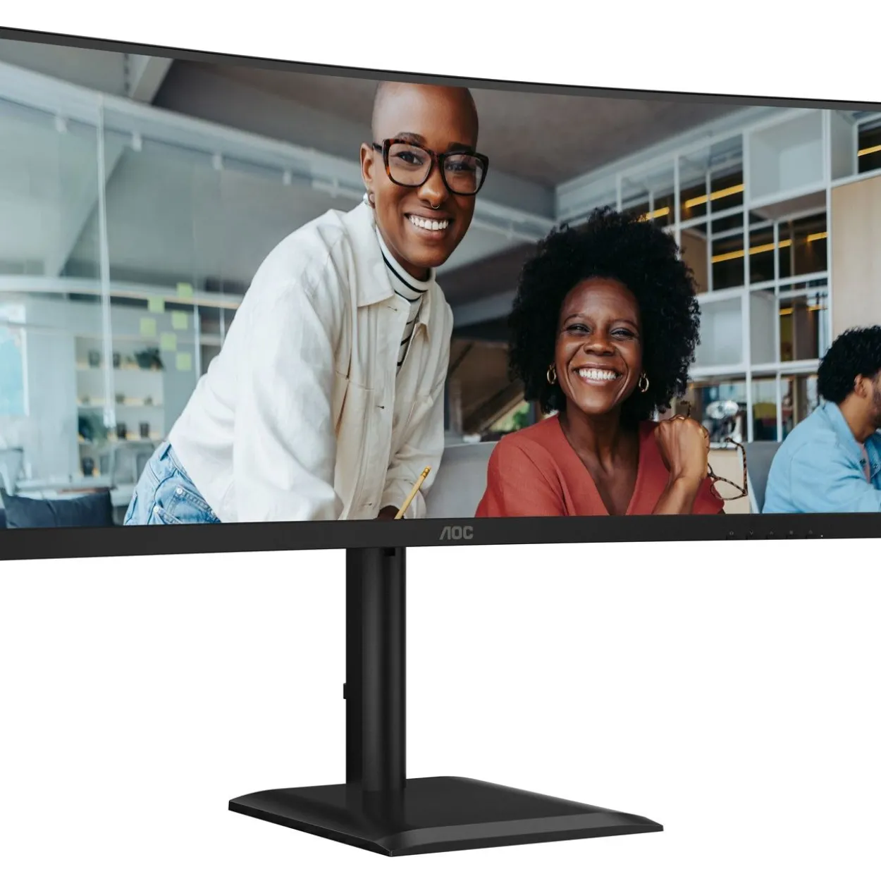 34" (86,36cm) AOC Curved CU34E4CV schwarz 3440x1440 1xDisplayPort 1.4 / 1x USB-C mit Displayport / 2xHDMI 2.0
